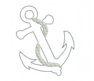 Stickdatei - Anker Fransenappli 